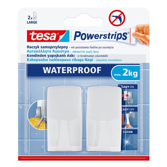 Haczyk łazienkowy Powerstrips Tesa Tape