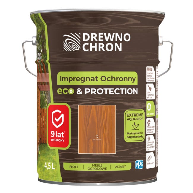 Impregnat do drewna 4.5 l Teak Drewnochron