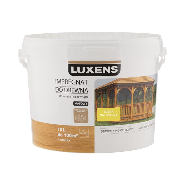 Impregnat do drewna DEKORACYJNO-OCHRONNY 10 l Sosna naturalna LUXENS