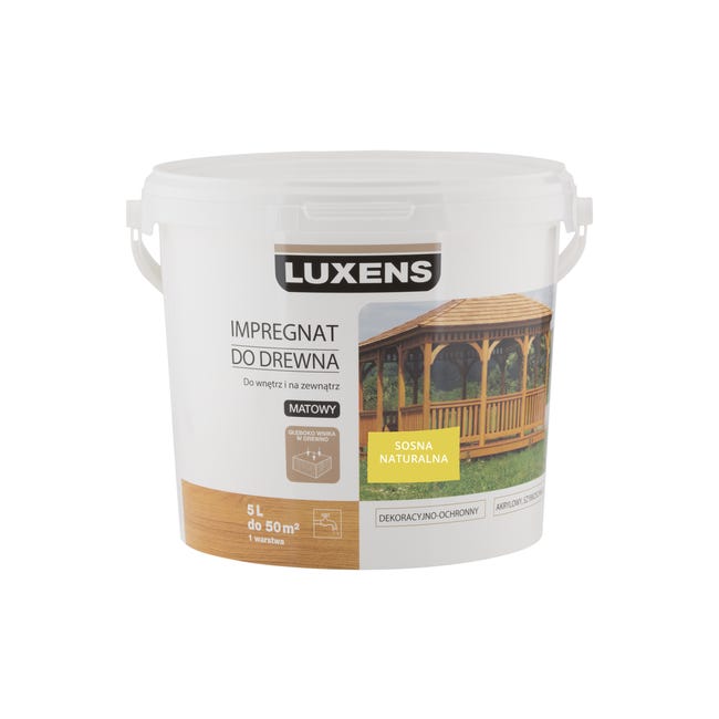 Impregnat do drewna DEKORACYJNO-OCHRONNY 5 l Sosna naturalna LUXENS