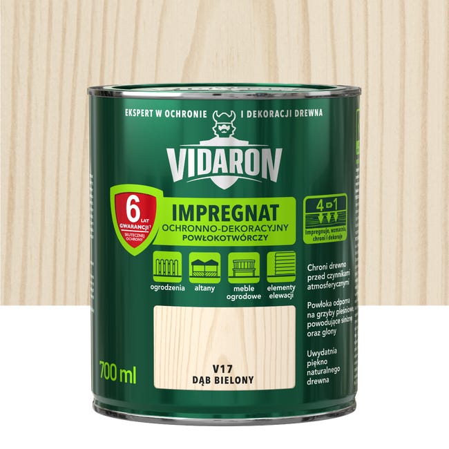 Impregnat do drewna Dąb Bielony 0.7 l Vidaron