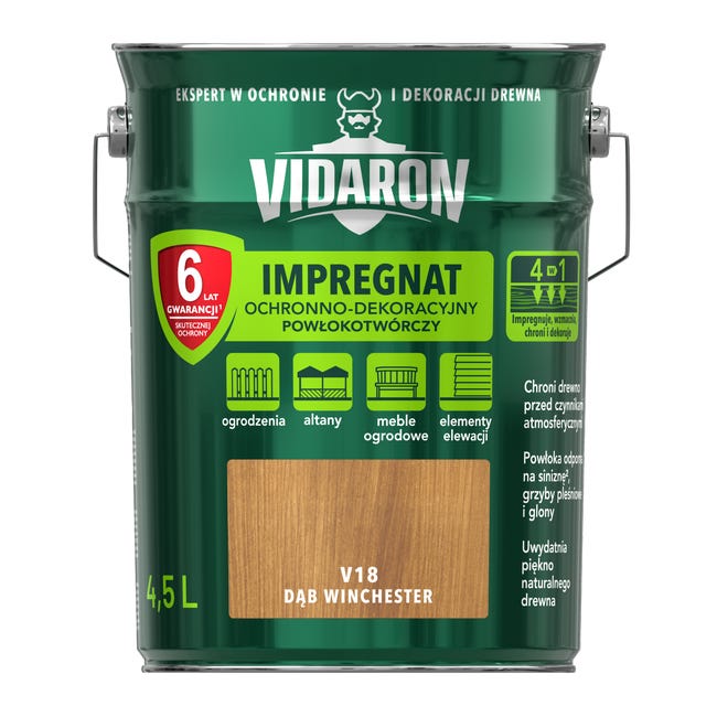 Impregnat do drewna Dąb Winchester 4.5 l Vidaron