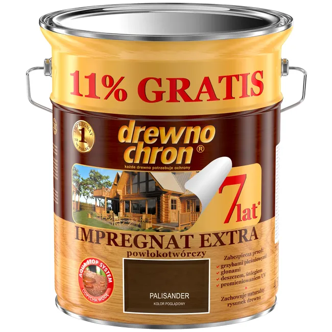 Impregnat do drewna EXTRA 4.5 l Palisander DREWNOCHRON