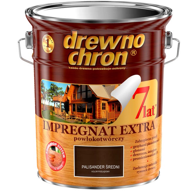 Impregnat do drewna EXTRA 4.5 l Palisander średni DREWNOCHRON