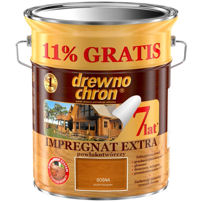 Impregnat do drewna EXTRA 4.5 l Sosna DREWNOCHRON