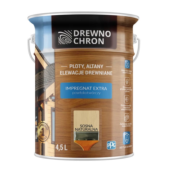 Impregnat do drewna EXTRA 4.5 l Sosna naturalna DREWNOCHRON