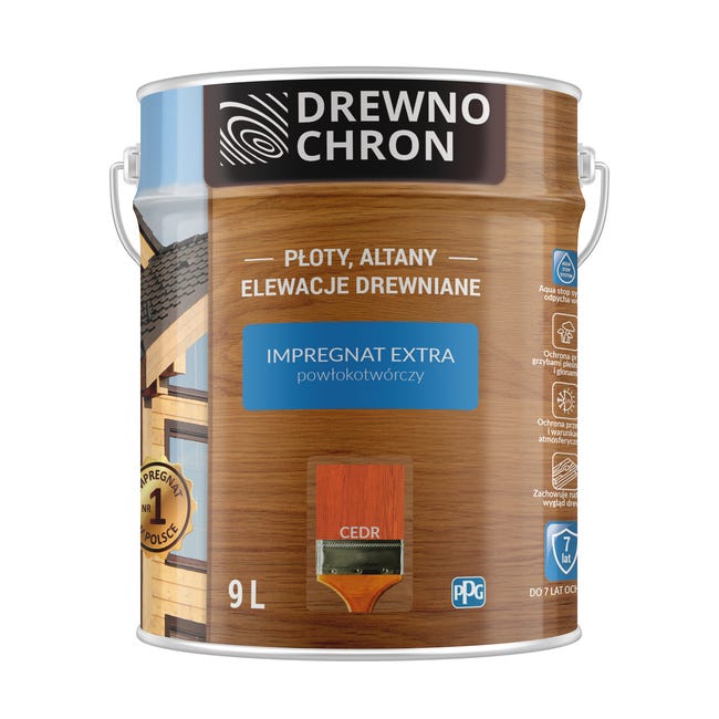 Impregnat do drewna EXTRA 9 l Cedr DREWNOCHRON