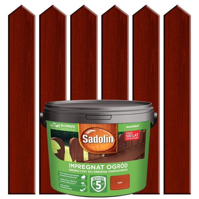 Impregnat do drewna OGRÓD 9 l Cedr SADOLIN