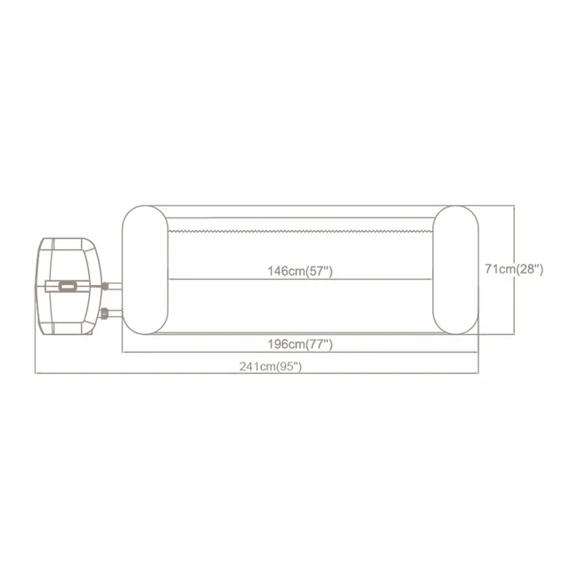 Jacuzzi ogrodowe Bestway 196x71 cm Lay-Z-Spa® Honolulu Airjet