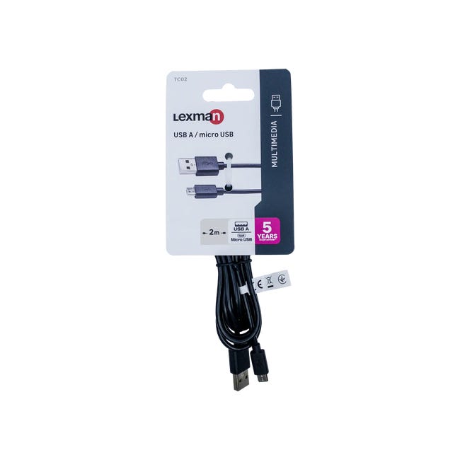Kabel USB A / MICRO USB 2m LEXMAN
