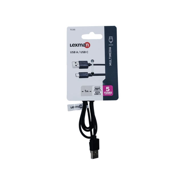 Kabel USB A / USB C 1m LEXMAN