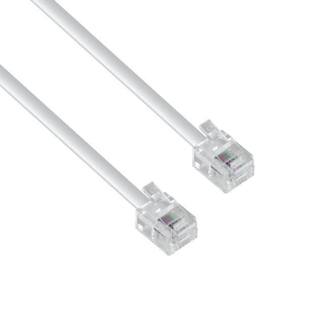 Kabel telefoniczny RJ11 EVODPM202 20 m BIAŁY EVOLOGY