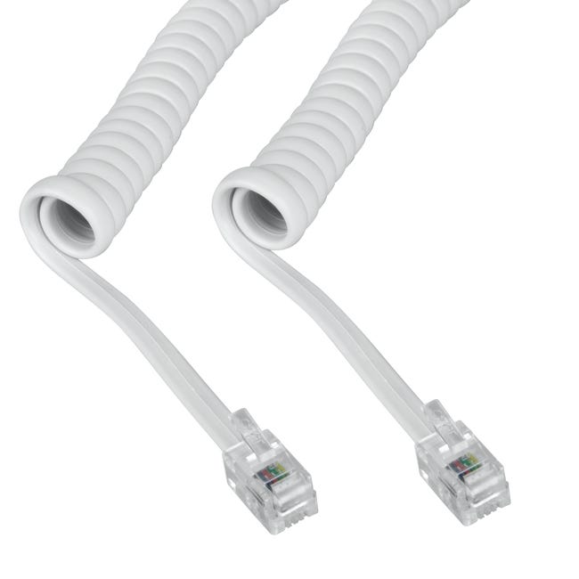 Kabel telefoniczny RJ11 EVODPM211 1,4x1,4 2 m BIAŁY EVOLOGY