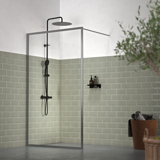 Kabina Walk-in Contour 118 X 200 Sealskin