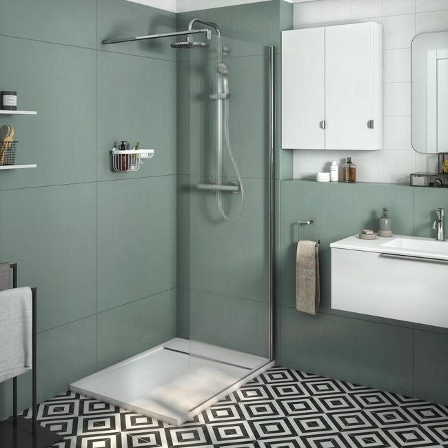 Kabina prysznicowa 100 x 200 cm Walk-in Neo Struktura Sensea