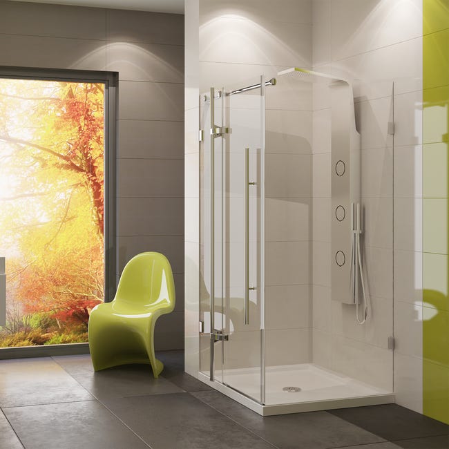 Kabina prysznicowa 100 x 80 cm Wellneo Ferra