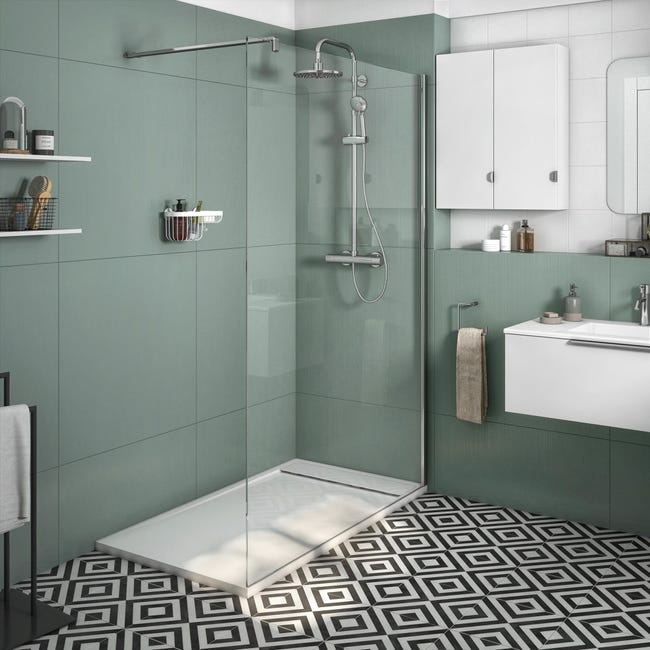Kabina prysznicowa 120 x 200 cm Walk-in Neo Sensea