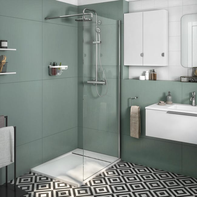 Kabina prysznicowa 90 x 200 cm Walk-in Neo Sensea