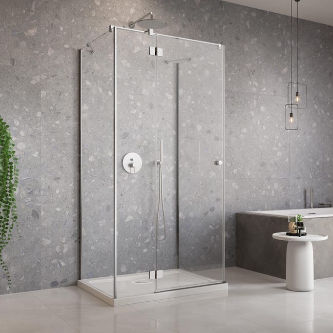 Kabina prysznicowa trójścienna Valence Lewa 120 x 195 Iridum