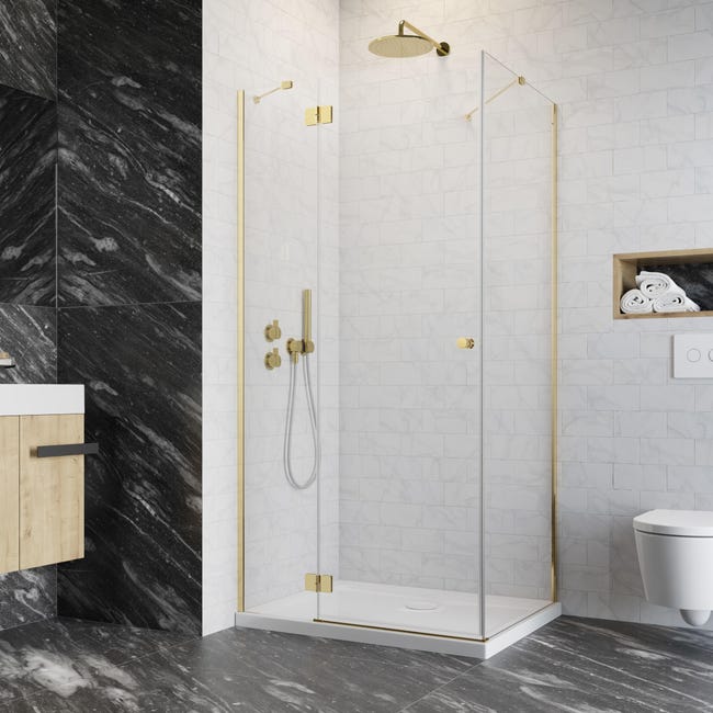 Kabina prysznicowa uchylna Valence Lewa 120 X 90 X 195 Iridum