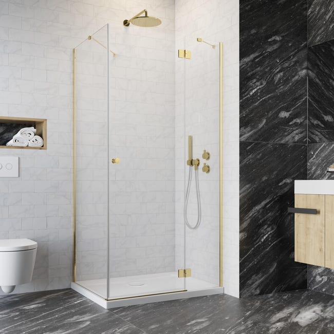 Kabina prysznicowa uchylna Valence Prawa 80 X 100 X 195 Iridum