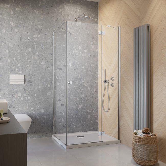 Kabina prysznicowa uchylna Valence Prawa 80 x 100 Iridum