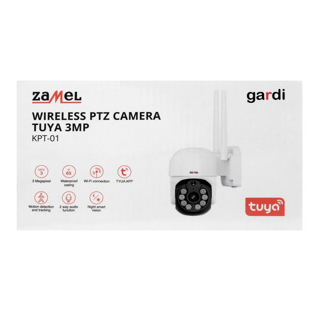 Kamera zewnętrzna PTZ WiFi TUYA KPT-01 ZAMEL