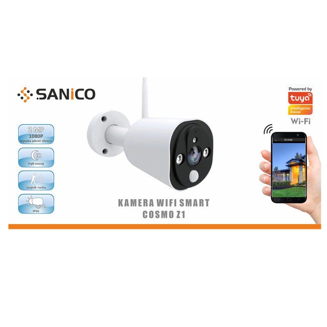 Kamera zewnętrzna WiFi TUYA Z1 IP65 SANICO