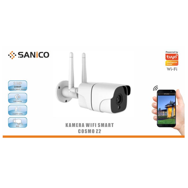 Kamera zewnętrzna WiFi TUYA Z2 IP65 SANICO