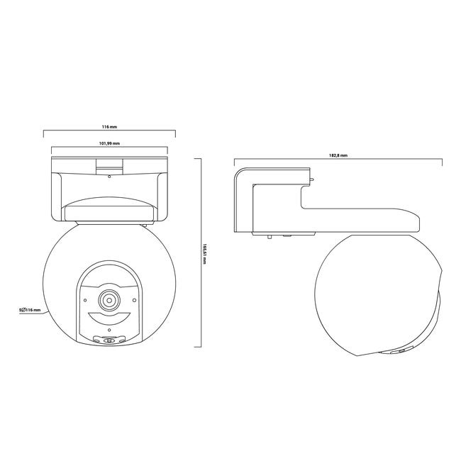 Kamera zewnętrzna obrotowa CS-EB8-R100-1K3FL4GA EZVIZ