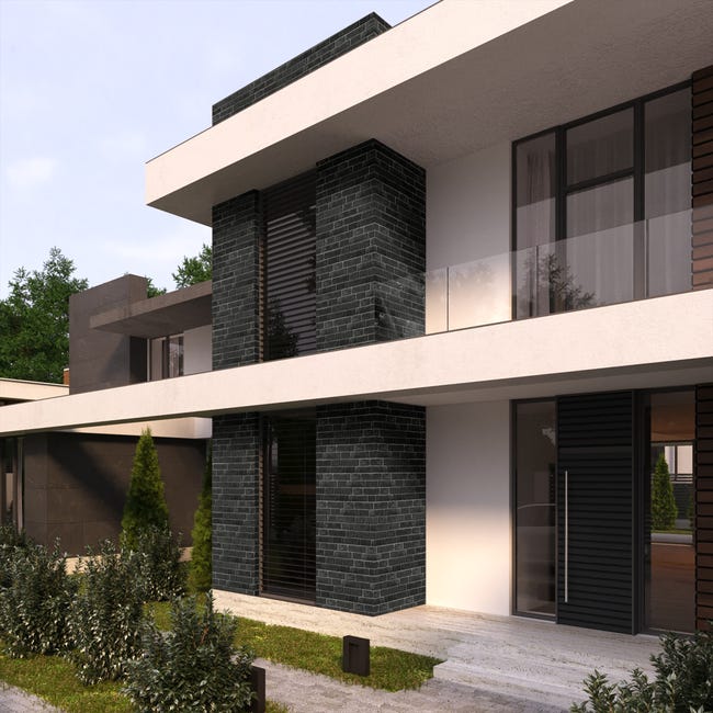 Kamień elewacyjny dekoracyjny betonowy Avella Graphite 0.44 m2 Max-Stone