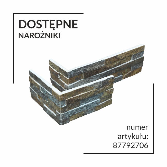 Kamień elewacyjny dekoracyjny betonowy Mont Blanc Terroso 0.44 m2 Max-Stone