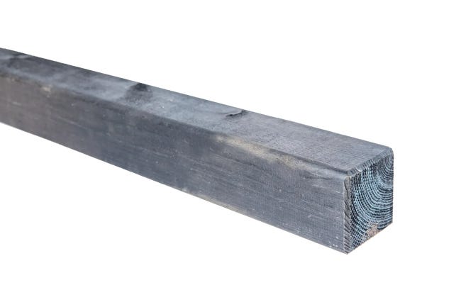 Kantówka drewniana Tivoli 7x7x180 cm antracytowa Werth-Holz