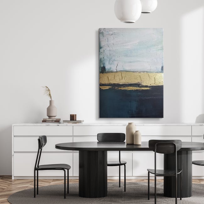 Kanwa Blue and Gold 70 x 100 cm