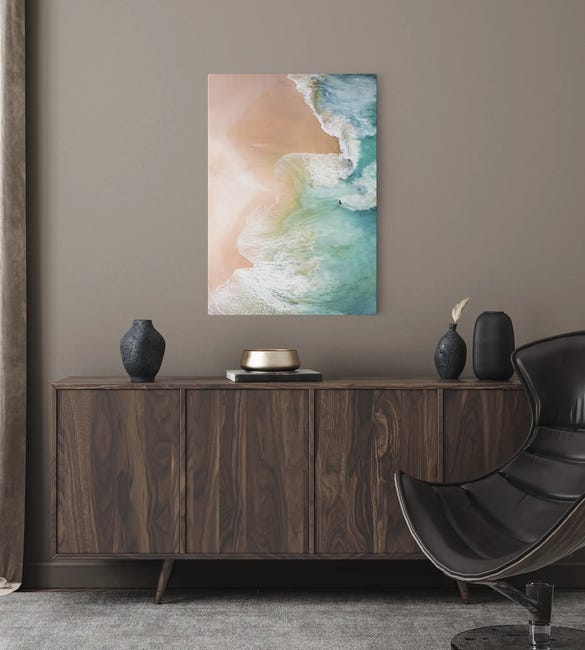 Kanwa Błękitna fala 70 x 100 cm