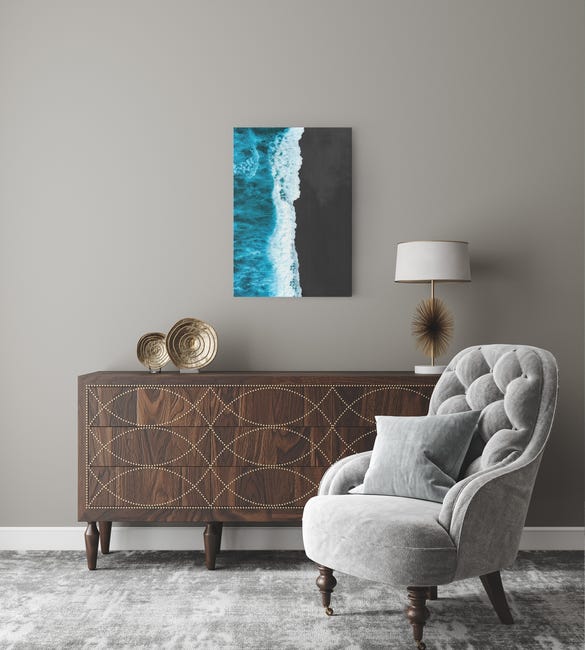 Kanwa Niebieska Fala 50 x 70 cm