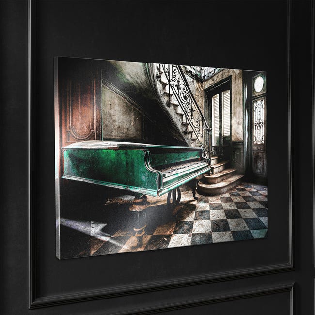 Kanwa Zielony Fortepian 113 x 85 cm