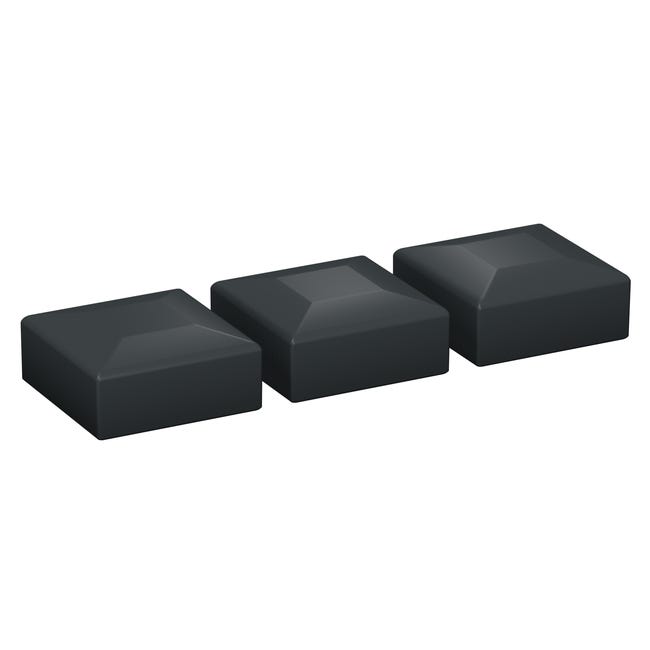 Kapturki do słupka 70x70 mm 3szt. czarny Polargos