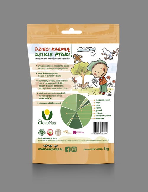 Karma dla ptaków Dzieci karmią dzikie ptaki 1kg