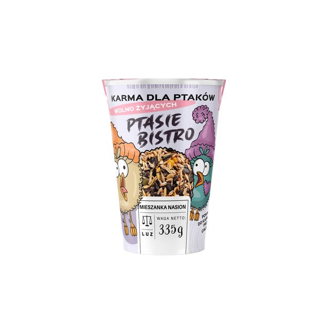 Karma dla ptaków shake Ptasie Bistro mieszanka nasion 335g