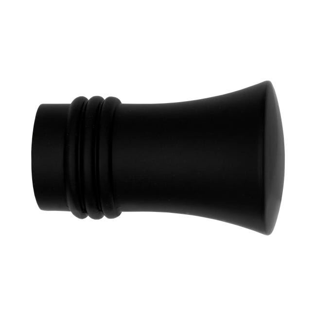 Karnisz Capri 200 cm pojedynczy czarny mat 19 mm Inspire