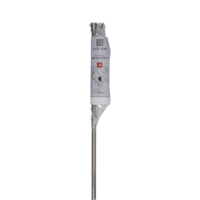Karnisz Cylinderek 240 cm pojedynczy nikiel 16 mm Inspire