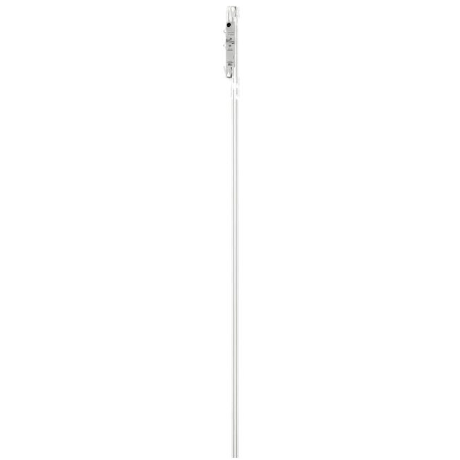 Karnisz Heksagon 160 cm podwójny chrom mat 19 mm Inspire