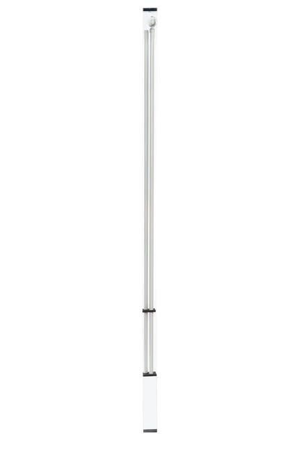 Karnisz Prado Crystal 200 cm podwójny biały 19 mm