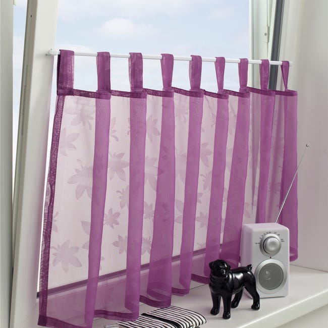 Karnisz mini do zazdrostek 50-80 cm biały 2 szt.