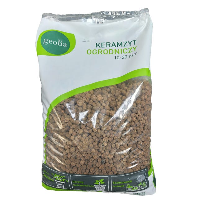 Keramzyt ogrodniczy 10-20 mm 15l brązowy Geolia