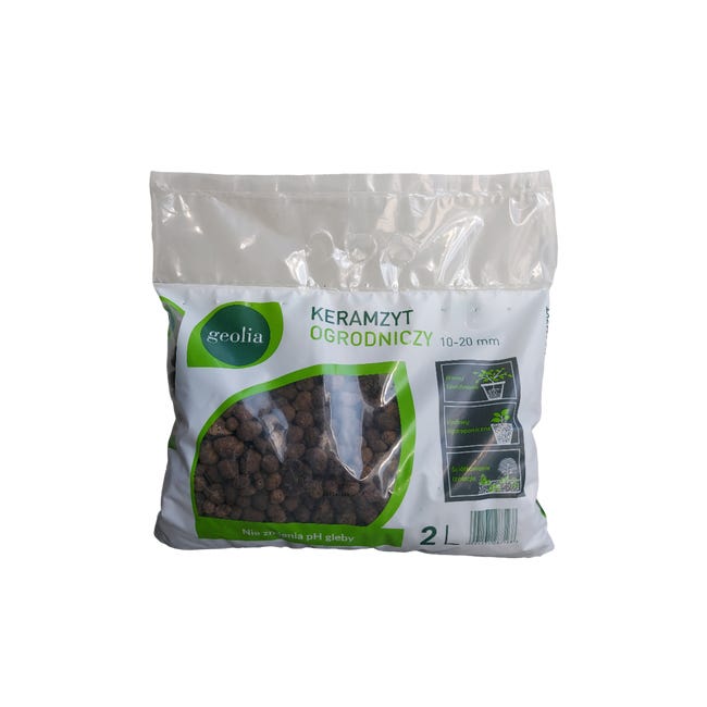 Keramzyt ogrodniczy 10-20 mm 2l brązowy Geolia