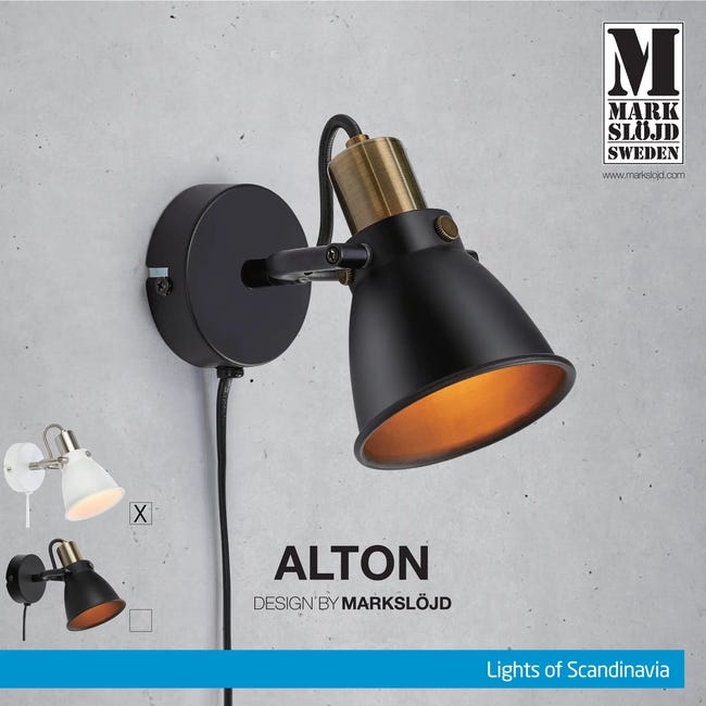 Kinkiet Alton biały E14 Markslojd