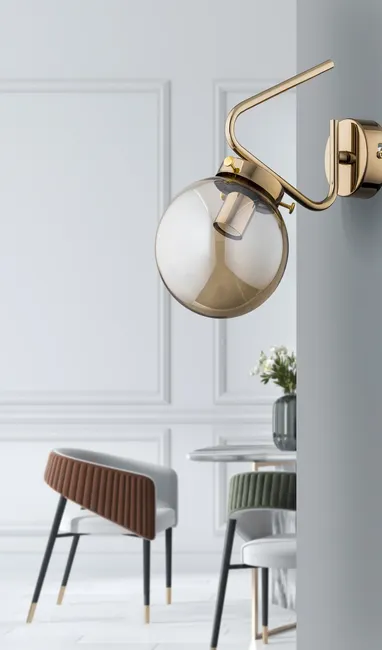 Kinkiet Barsum złoty E14 Alfa