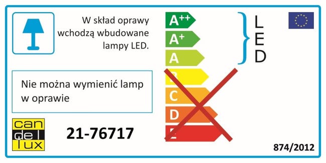 Kinkiet Cloud LED 250 lm biało-różowy Candellux